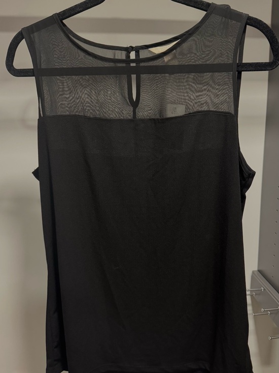 Banana Republic Tops - Banana Republic NWT Black Sleeveless Tank with Sheer Yoke